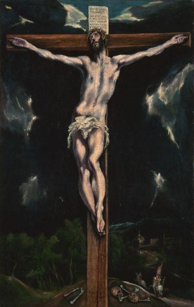 GRECO, El Christ on the Cross